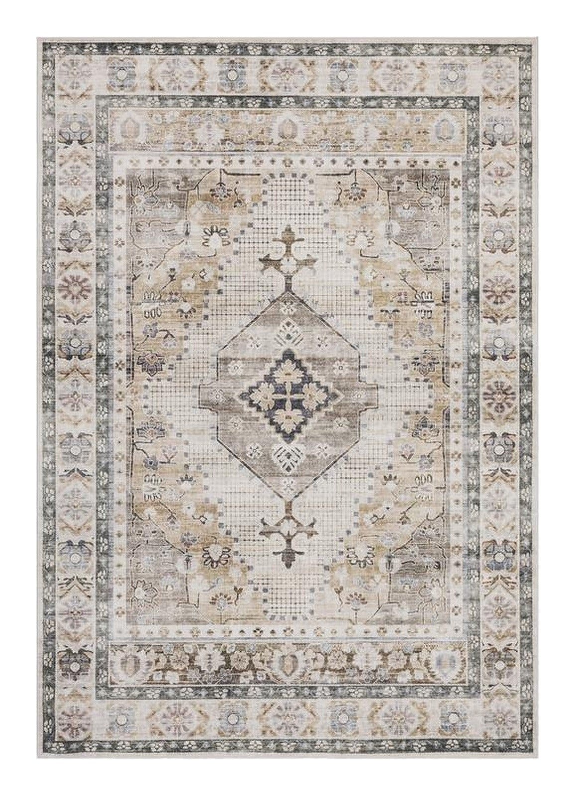 Tapis Millau, coloris beige nuancé, vue de dessus